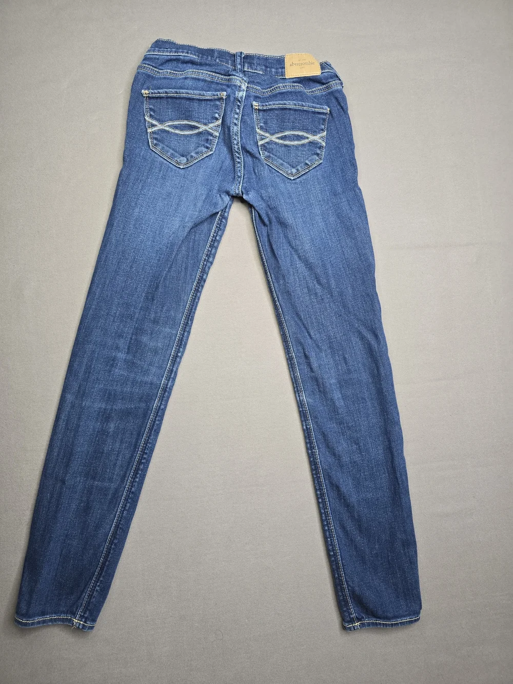 Abercrombie Kids Cute Stretch Skinny Jeans Girls Size 12 Slim Medium Wash